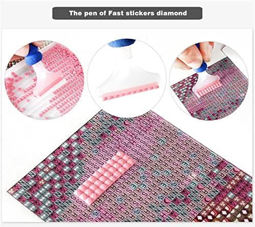 Kits de pintura de diamante DIY 5D para adultos, pinturas de bordados de broca completa de broca de broca de strass com pintura de