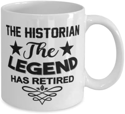 Historiadora Caneca, The Legend se aposentou, idéias de presentes exclusivas para historiador, Coffee Canev