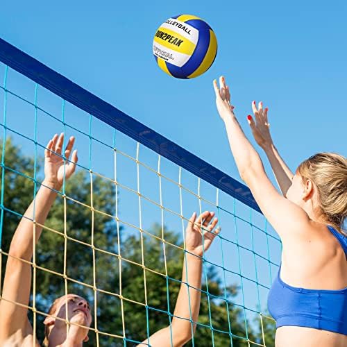 RUN2PEAK Soft Touch Bola de vôlei Tamanho oficial 5 Vôlei de areia à prova d'água ao ar livre para Game Gym Beach para iniciantes para jovens garotas e meninos Volley Ball