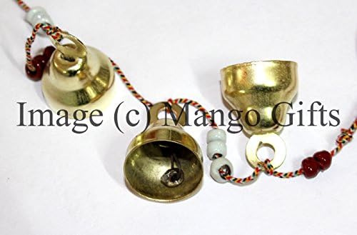 Presentes de manga Estilo indiano Vintage Brass Sinfing Singing String Bells Ornamentos de 85cm aprox