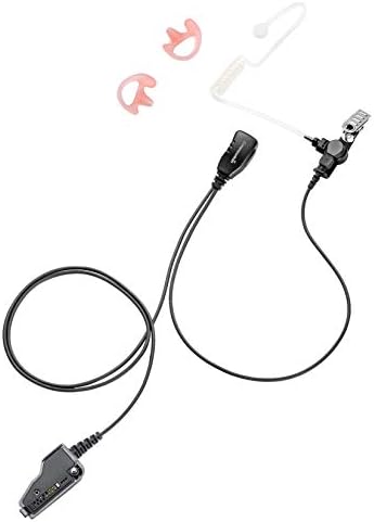 Fone de ouvido de fio único com cabo reforçado para rádios Kenwood NX200 NX210 NX300 NX410 NX411 NX5200 TK2180 TK3180