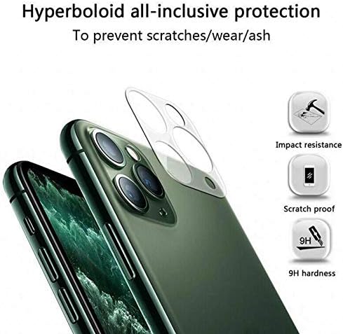 ANJUSOK Câmera Lente Protetor de Protetor de tela Compatível para iPhone 11 Pacote de vidro de vidro temperado e temperado 2 rush 2
