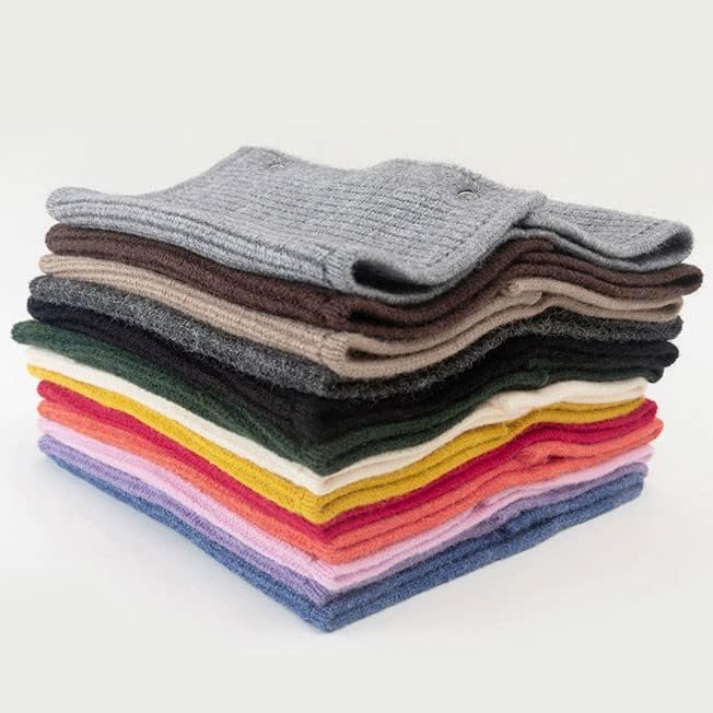 Cabeça de cachecol de lenço de lã para homens de lã de lã de lã de inverno de inverno duplo malha grossa de bolsa