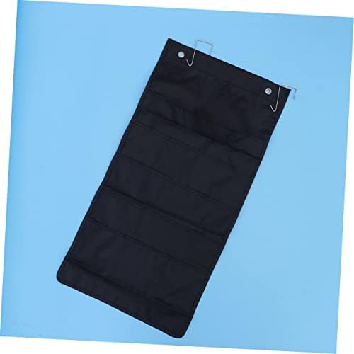 Bolsa de bolso preto de bolsa preta de cesta de lavanderia Tofficu Bolsa de bolsa preta Polas de calça de calça de sapato sobre a porta Organizador pendurado Multi-camada de bolsa de bolsa