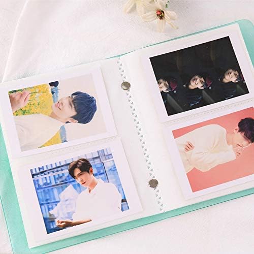 Álbum de fotos de Kimyoaee 3 polegadas 64 bolsos mini livro de fotos de filmes de flores para Fujifilm Instax mini 11