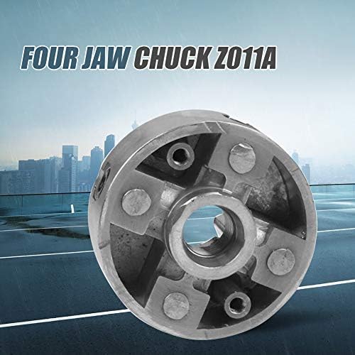 Fauuche Chuck Metal Metal 4-Jaw Torno de mandíbula Mini Collet Z011a Ferramenta de torno de torno de madeira de madeira instalação facilmente elementos de carro pessoal Ferramentas rotativas