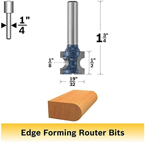 Bosch 84438m 1/8 in. x 1/2 in. Bit bullnose com ponta de carboneto