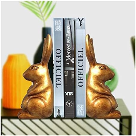 Woqo decoração de casa criativa Cute Rabit Shape Resina Bookend Magazine Shelf Room Living Gabinete de TV Bedroom Hotel Cafe Livraria