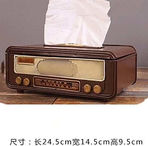 Renslat Retro Rádio forma de papel caixa de papel Box de guardana