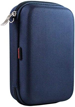 Navitech Blue Dark Hard Carry Case Compatível com o TomTom via 1525Se