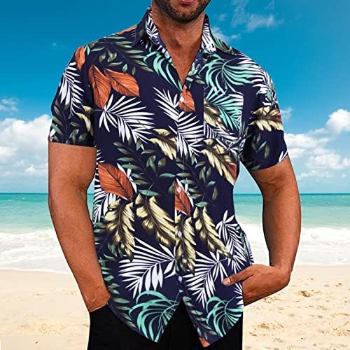 Camisas havaianas masculinas de zdfer camisetas