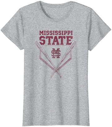 T-shirt de placa de beisebol da Universidade Estadual do Mississippi