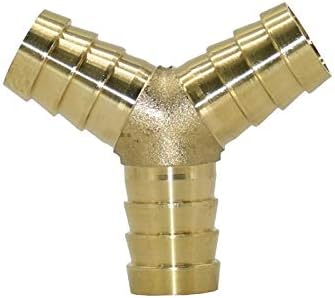Ambayz Utility Butt Butt Adaptador de mangueira doméstico Y 14 mm 16mm 16mm de três vias Brass Brass de brass de água de 3 vias Tubo de gás Tubo de gás Conector rápido Conjunto de tubo 1pcs/14mm y