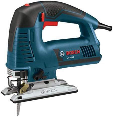 Bosch Power Tools Jigsaw Kit - JS572EK - 7,2 amp Corded Speed ​​Variable Speed ​​Handle Jig serra kit com lâminas variadas e estojo de transporte e tripulação de madeira de 30 peças de 30 peças