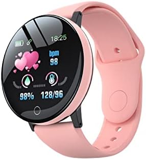 Relógio inteligente, fitness relógio para iOS e Android, monitor de oxigênio no sangue de tela de toque completa, pressão arterial,