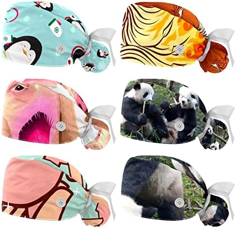HomedecorZone Working Cap with Button for Man & Women, 6 PCS Chaps Dog Hats