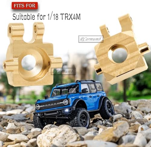 RCARMUMB BRASS Blocks Atualiza as peças para 1/18 Trx4m RC Crawler, 2pcs Blocks de direção de meta