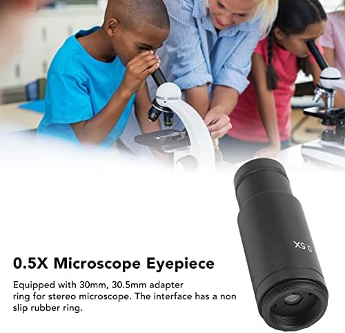Microscópio ocular, melhore o adaptador ocular do microscópio de campo de imagem 0,5x com anel adaptador para estereomicroscópio