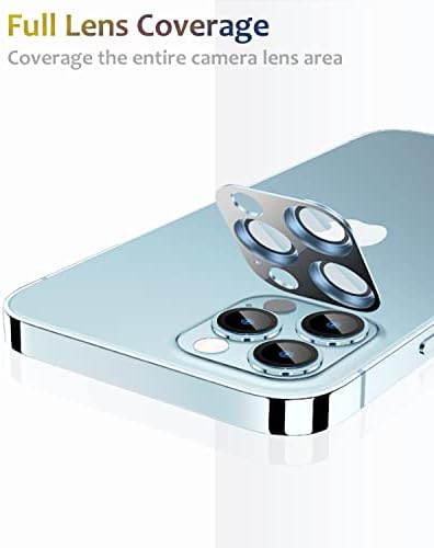 Protetor de lente de câmera de câmera de metal original Kanosan para iPhone 13 Pro Max / 13 Pro 3d Metal Plus 9H Vidro temperado