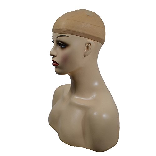 HaRerce Microfiber Hair Toalha PCS PCS Nylon preto 3 Neutro Elástico Mesh Mesh Bege Caps Nude Wig Large Cap Wigs para Mulheres