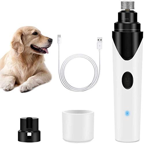 Cyhcici Dog Unhor Grinder - aparador de unhas elétricas para cães gatos e pequenos animais de estimação médios - recarregáveis