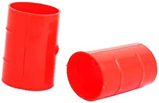 X-dree 50mm dia 2mm espessura de ar condicionado central tubo de tubo de tubo de tubo vermelho 6pcs (50mm diâmetro 2mm Grosor