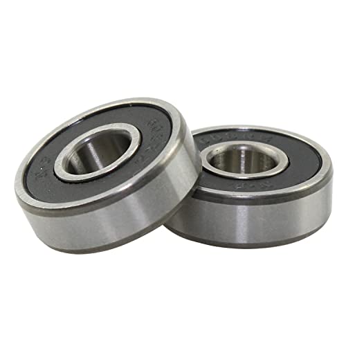 Luorng 2pcs 608-2rs rolamento de esferas 8x22x7 mm rolamento de aço rolamentos de esferas de aço de aço rolamentos de esferas de scooter