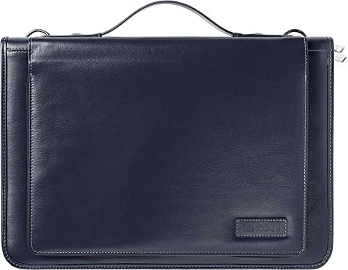 Broonel Blue Leather Laptop Messenger Case - Compatível com asus Vivobook S433FA -EK308T 14
