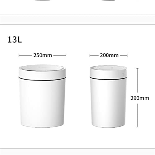 WXXGY SMART SENSOR LIXO LIMENTO DE COZINHA TRASH do banheiro pode indução automática Bin impermeável com tampa/verde/13L