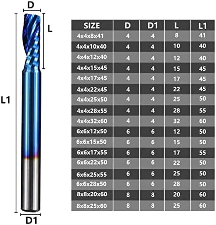 Cortador de flauta única, CNC End Mill High Desgas