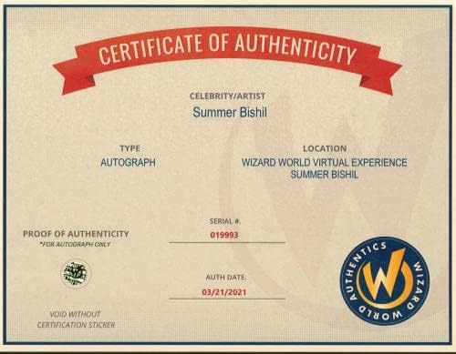 Summer Bishil Magicians assinou 8x10 Foto autografado Wizard World 1 - Fotos autografadas da NBA