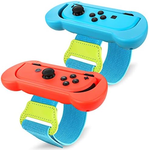 2 Bandas de pulso com chave de embalagem, tira elástica ajustável Compatível com o jogo do controlador do Nintendo Switch JOYCON Just