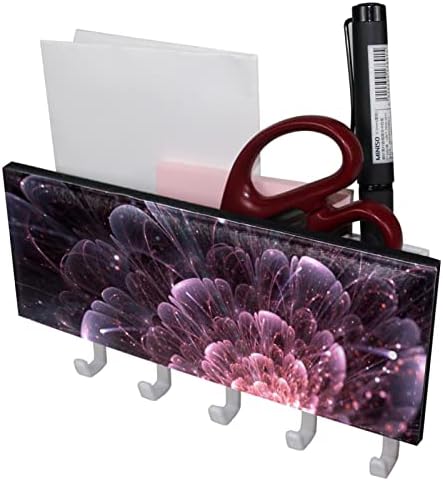 Ganchos Guerotkr para pendurar ganchos de parede adesivos, ganchos auto -adesivos, padrão abstrato de rosa floral estrelado padrão