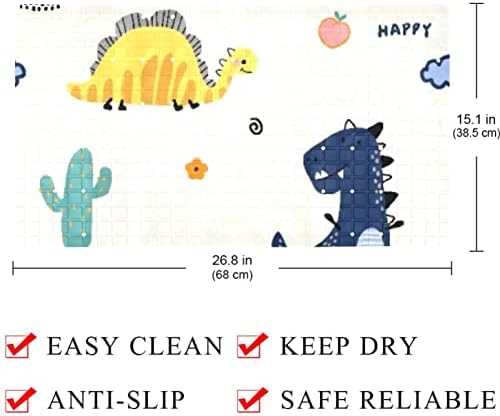 Banho de banho de PVC não deslizam tapetes para banheira com copos de sucção Bolas de drenagem tapetes de segurança para pais de dinossauros