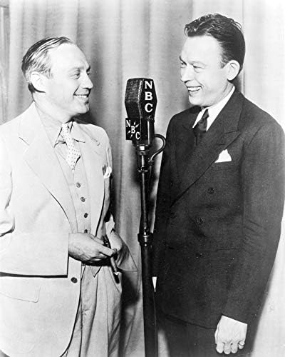 Fotografias infinitas 1936 Foto: Fred Allen e Jack Benny | Retrato de comprimento de três quartos | Reprodução de foto vintage