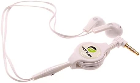 Fones de ouvido retráteis de ouvido de 3,5 mm W MIC Handset Handset Compatível com LG G G Pad II 10.1 - G Pad X 10,1 - G Pad