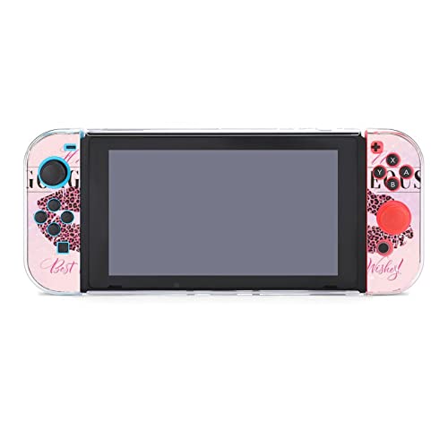 Tampa de caixa protetora não-alcance para nintendos switchs, hello girl lindas switchs console de jogo anti-arranhão PC à prova de gota de cinco peças ， hard shell estojo de mão aderência para nintendos switchs