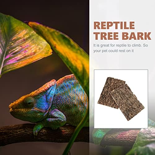 IPETBOOM PLANTAS Decoração 2PCS Terrário Fundo, casca de cortiça para répteis Cork Background Backgile Reptile Cork Bark Natural