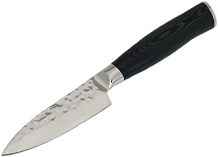 Chef Craft Elite Alemão Santoku Faca, lâmina de 7 polegadas de 12 polegadas de comprimento, aço inoxidável/preto