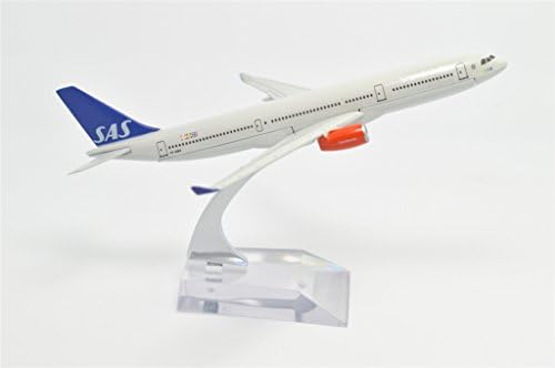 Dinastia Tang 1: 400 16 cm de ônibus A330 Airlines escandinavas Airlines Sas Modelo de avião de avião de metal modelo