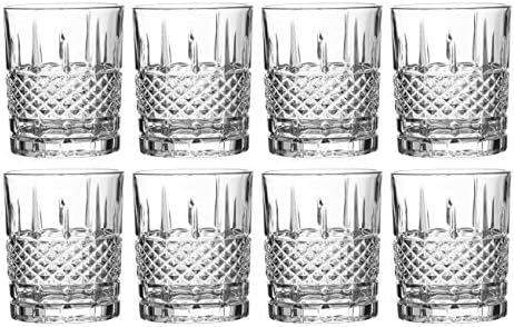 Castlecombe Lowball Whisky óculos, 8 pc. Conjunto, 10,6 onças de copo curto para bebidas alcoólicas, bourbon, centeio ou cerveja, bebidas elegantes para homens ou mulheres, lava -louças