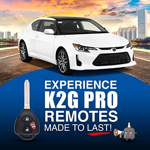 Substituição do K2G Pro para 3 Substituição da chave da cabeça remota para Toyota Mozb41TG 89070-52850 4D67 Chip