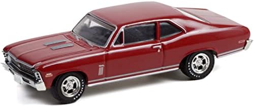 1970 Chevy Nova Burgundy ganhou o jackpot. O jackpot Hurst! Série de carros de anúncios vintage 6 1/64 Modelo Diecast Car por Greenlight 39090 C