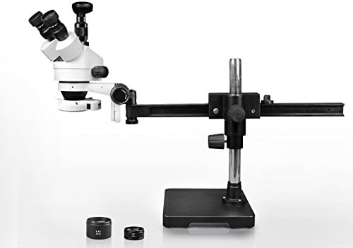 VIST VS-2AF-IFR07-3N Microscópio estéreo de zoom trinocular simul-focal, 10xwf, ampliação de 3,5x-90x, lente 0,5x
