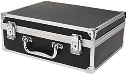 Winomo Large Tattoo Machine Case Kit de alumínio carregando armazenamento com bloqueio