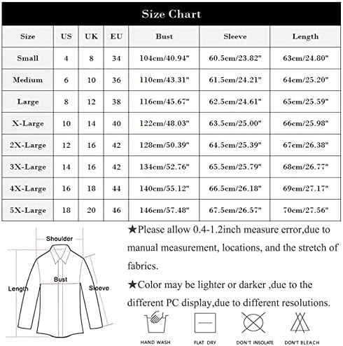 Camisetas de manga longa nokmopo para feminina impressão gráfica com trabalho de bolso o pescoço de casaco de roupa de