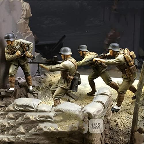 1/35 Soldado de caracteres de resina Modelo da Segunda Guerra Mundial Soldado Chinês Resina Miniatura Kit // MH9-57