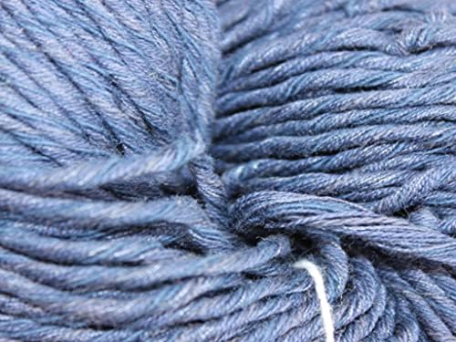 O carrinho de design cor azul de cor sólida de algodão senário 6 ritmo de bordado de bordado fios de pulseira de lixo