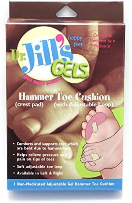 Dr. Jill's Gel Hammer Toe Cushion com Loop Ajustável - Direita
