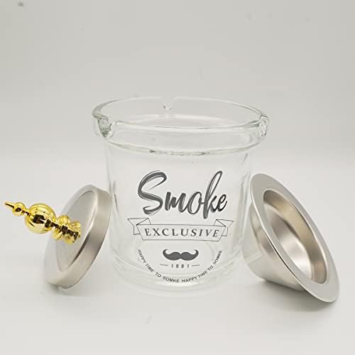Design de funil de cinzas de vidro bandeja de cinzas sem fuma